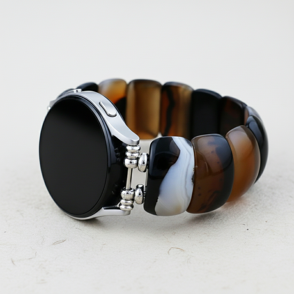 Pulseira Elástica Boémia Onyx Elegance para Samsung Galaxy Watch
