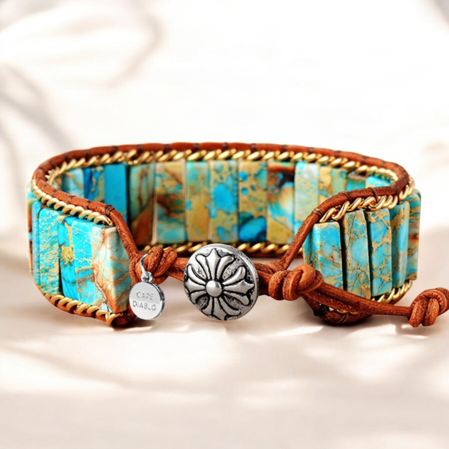 Pulseira de Energia de Jaspe Turquesa