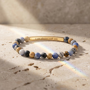 Pulseira de Pedra Pastel Mensagem Secreta