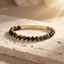 Pulseira de Pedra Pastel Mensagem Secreta