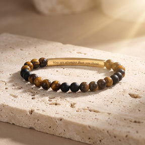 Pulseira de Pedra Pastel Mensagem Secreta