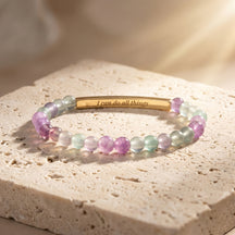 Pulseira de Pedra Pastel Mensagem Secreta