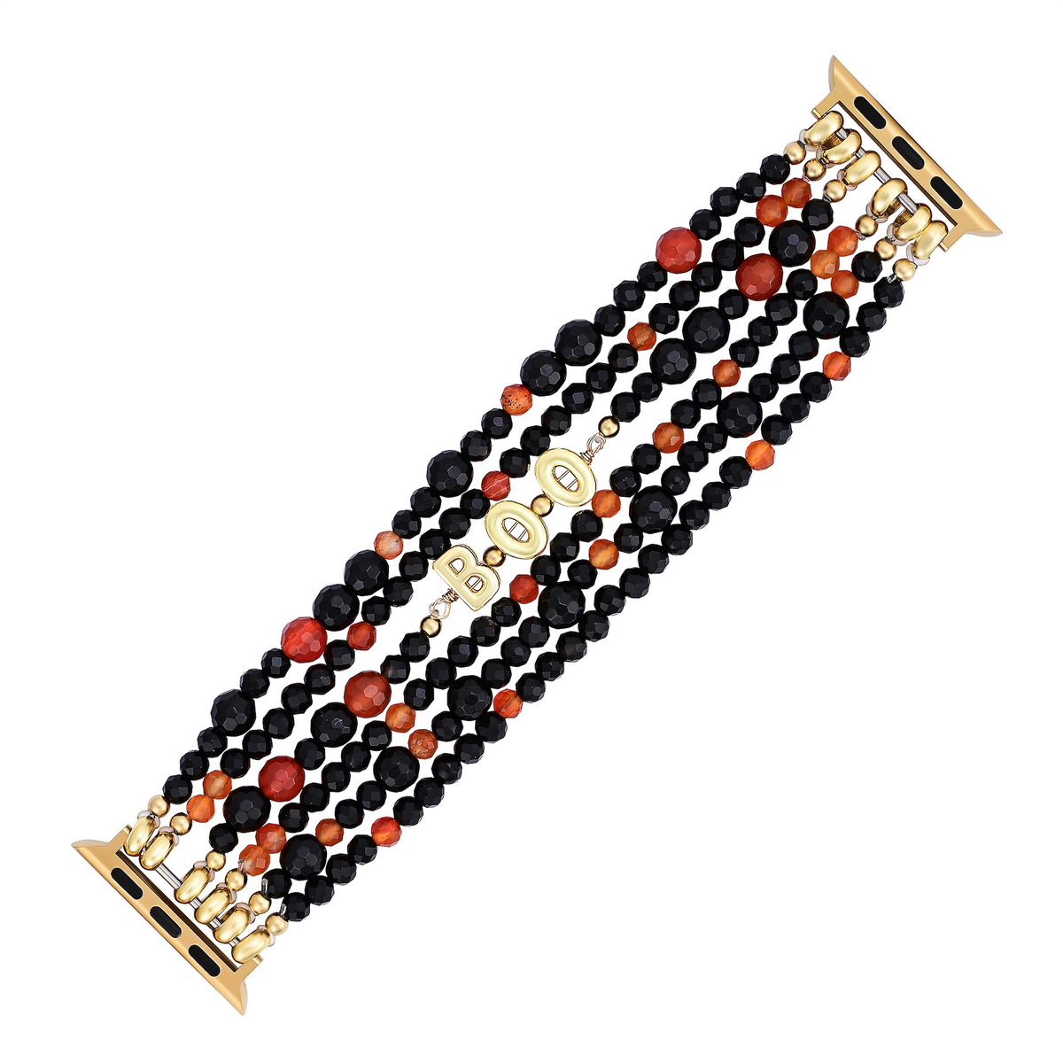 Pulseira Apple Watch com tema de Abóbora de Halloween