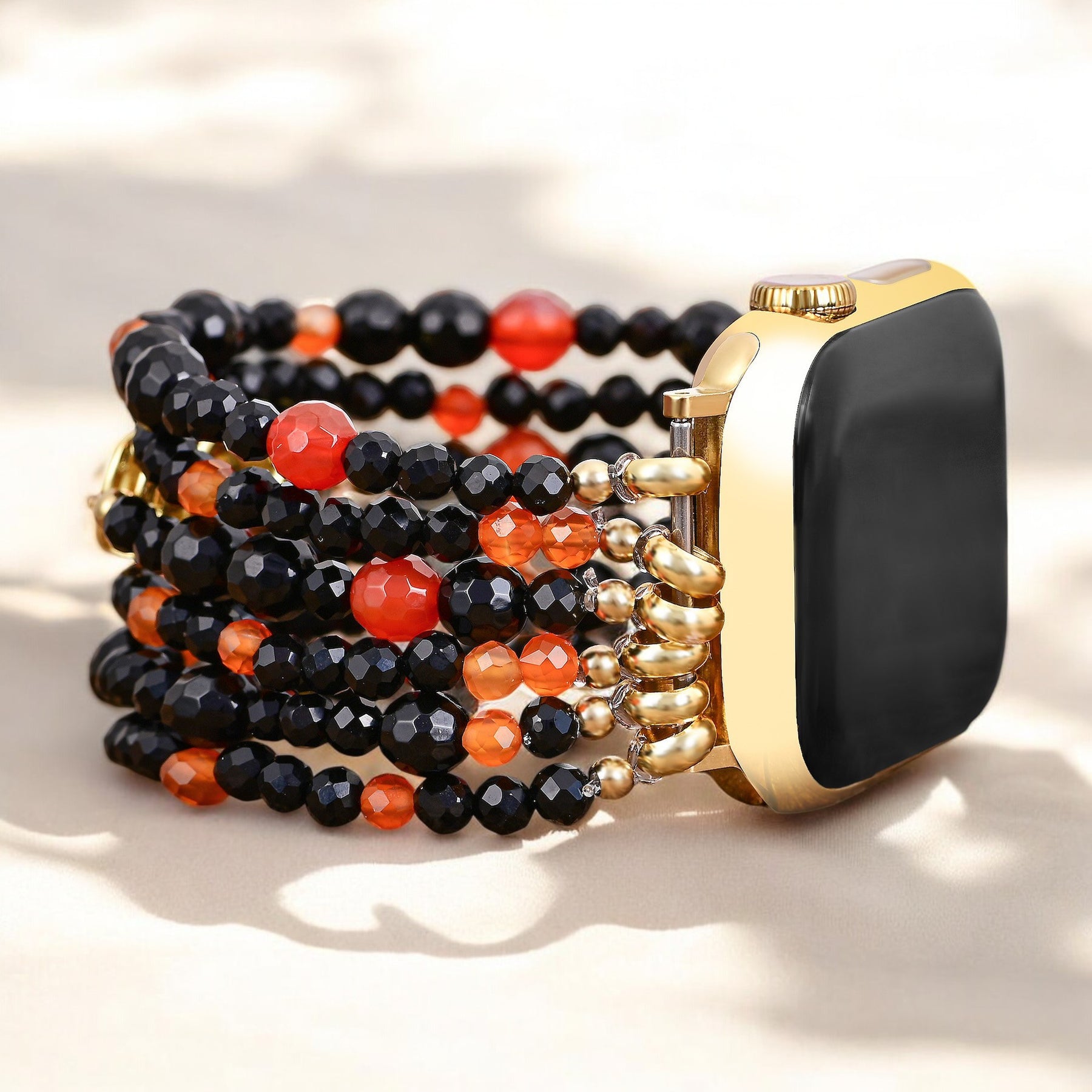 Pulseira Apple Watch com tema de Abóbora de Halloween