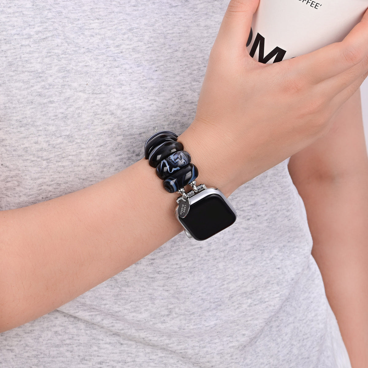 Pulseira Silver Ember Stretch Apple Watch