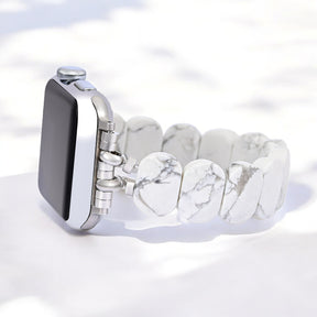 Pulseira elástica Whimsical Howlite para Apple Watch