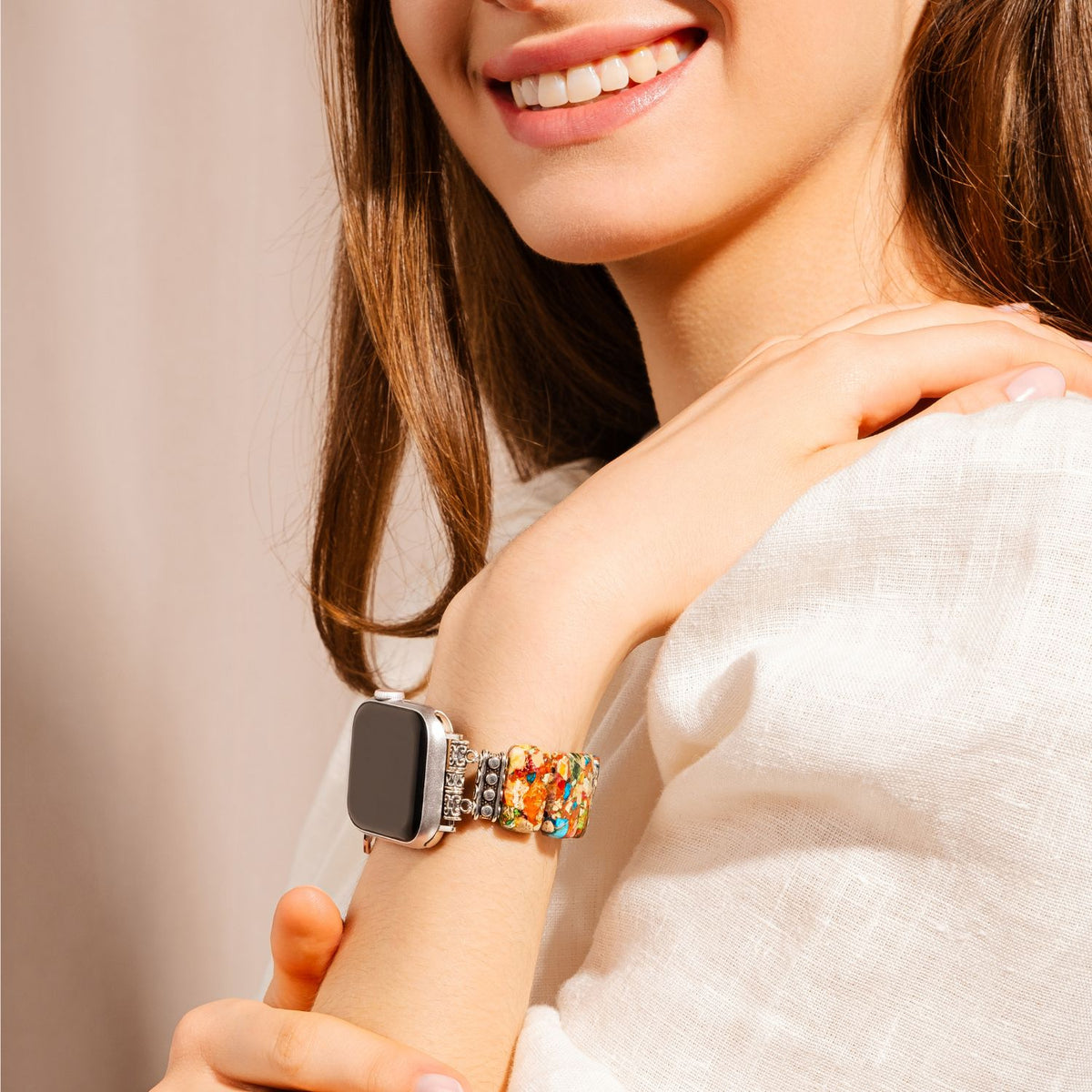 Pulseira Elástica Chic Flower para Apple Watch