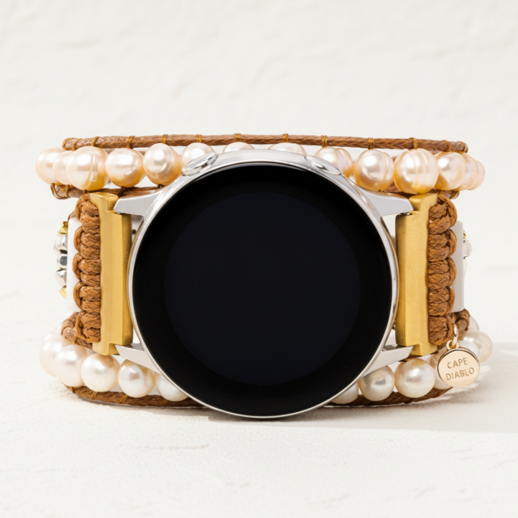 Pulseira Samsung Galaxy Watch de Pérola de Água Doce