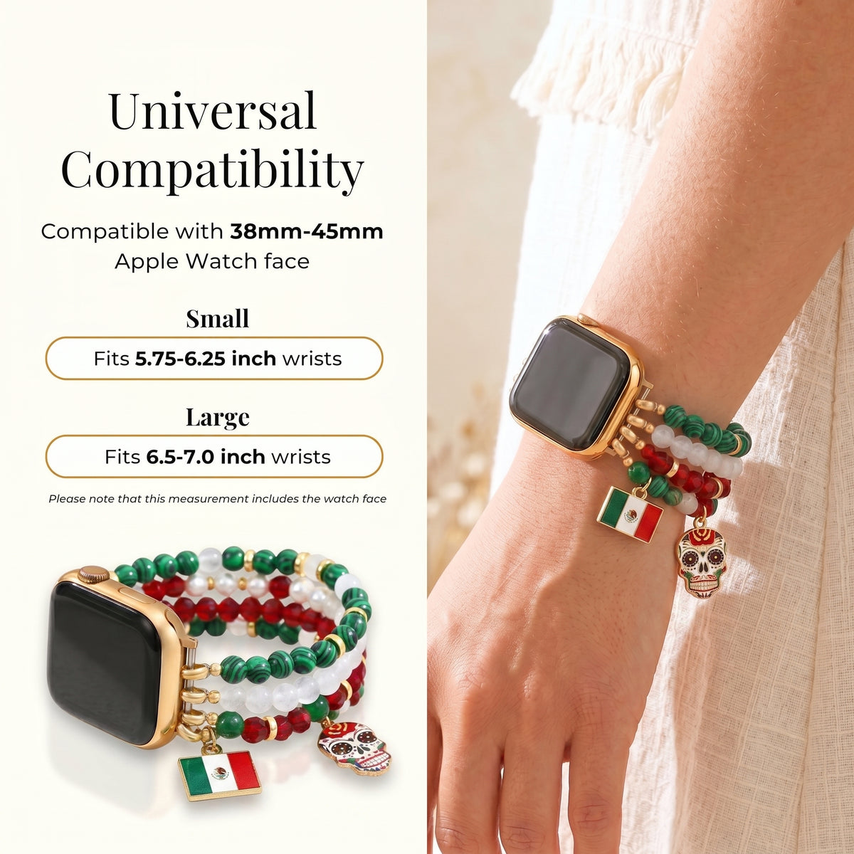 Correia Viva México Stretch para Apple Watch