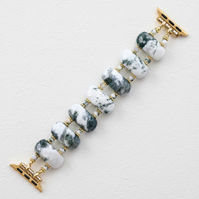 Correia elástica para Apple Watch em ágata da floresta e terra