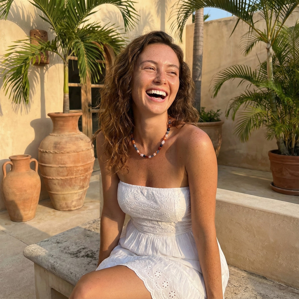 Colar de Pedra Harmonia Radiante