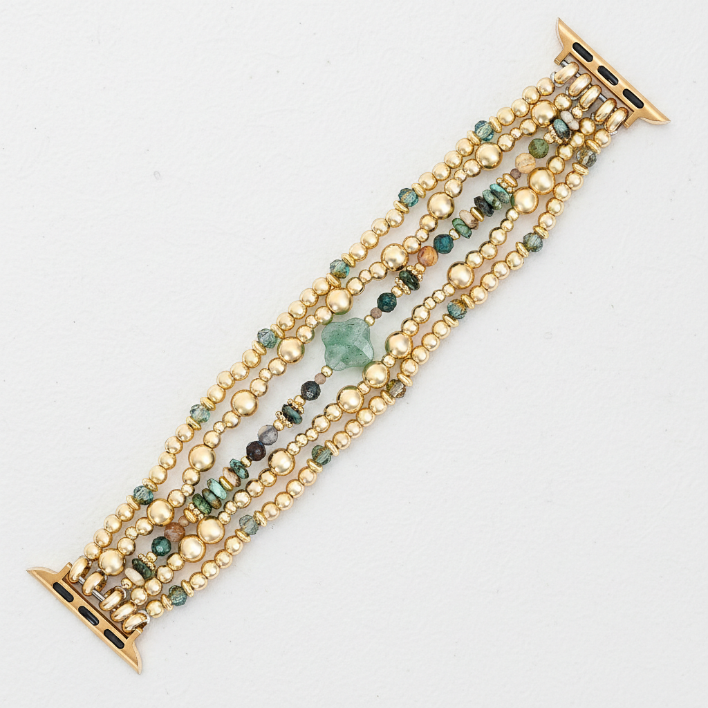 Pulseira Elástica Dourada Oasis para Apple Watch