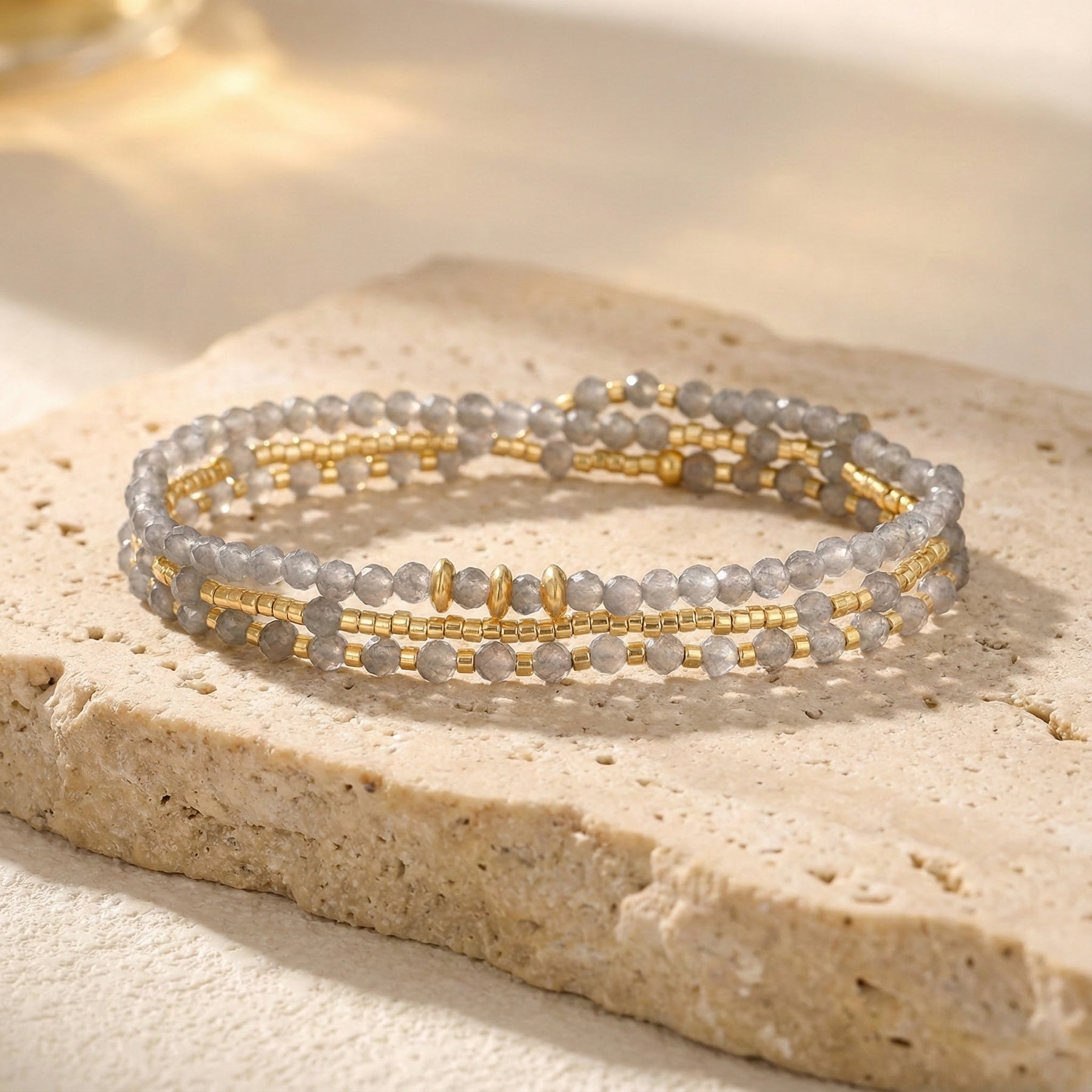 Pulseira/Colar Multi-Estilo Smoky Moon