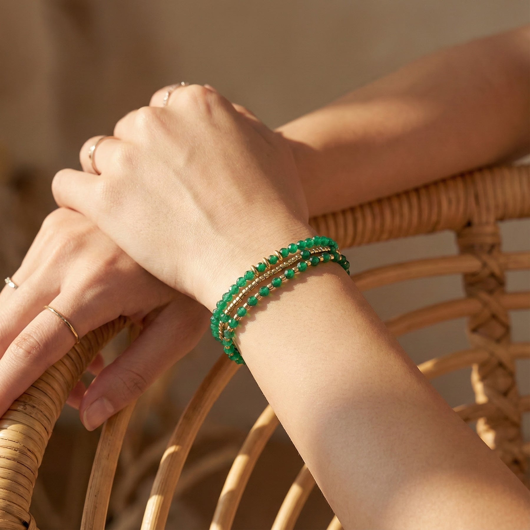 Pulseira/Colar Multi-Estilo Jade Radiance