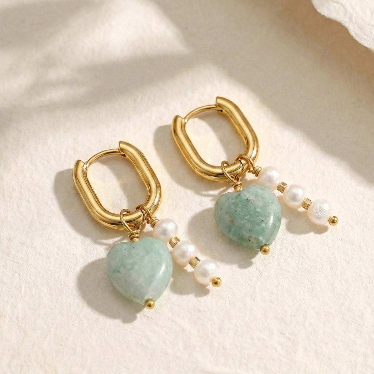 Brincos Amor Amazonite