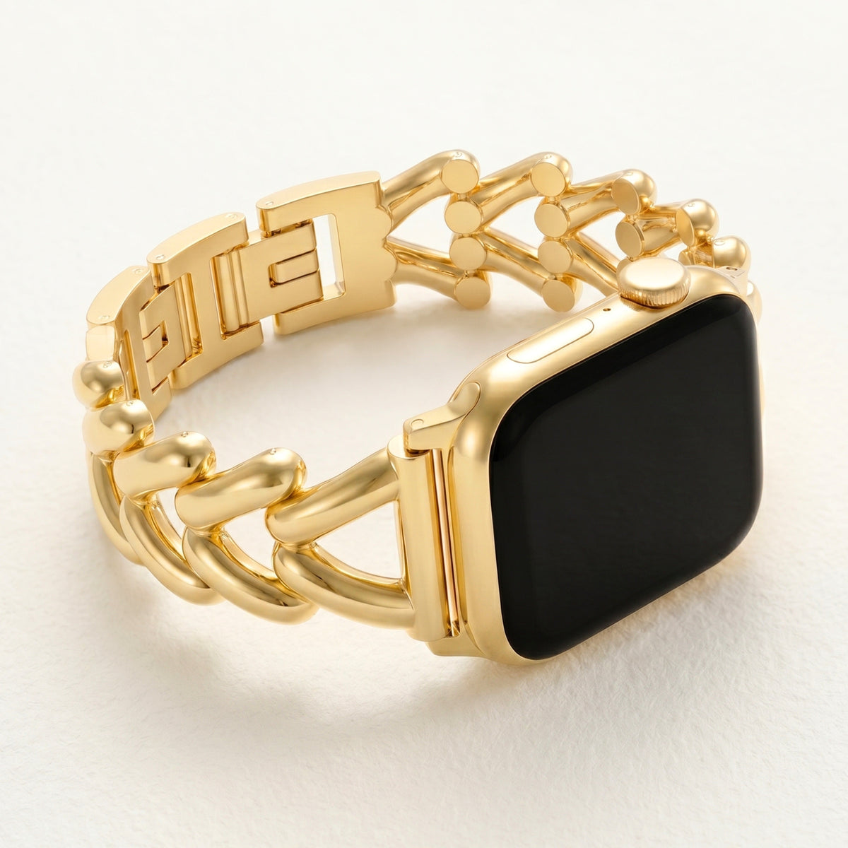 Correia de Luxo Golden Braid para Apple Watch