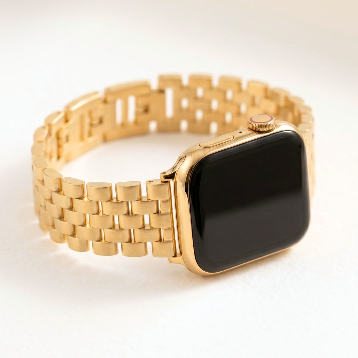 Pulseira de Luxo Dourada Chic para Apple Watch