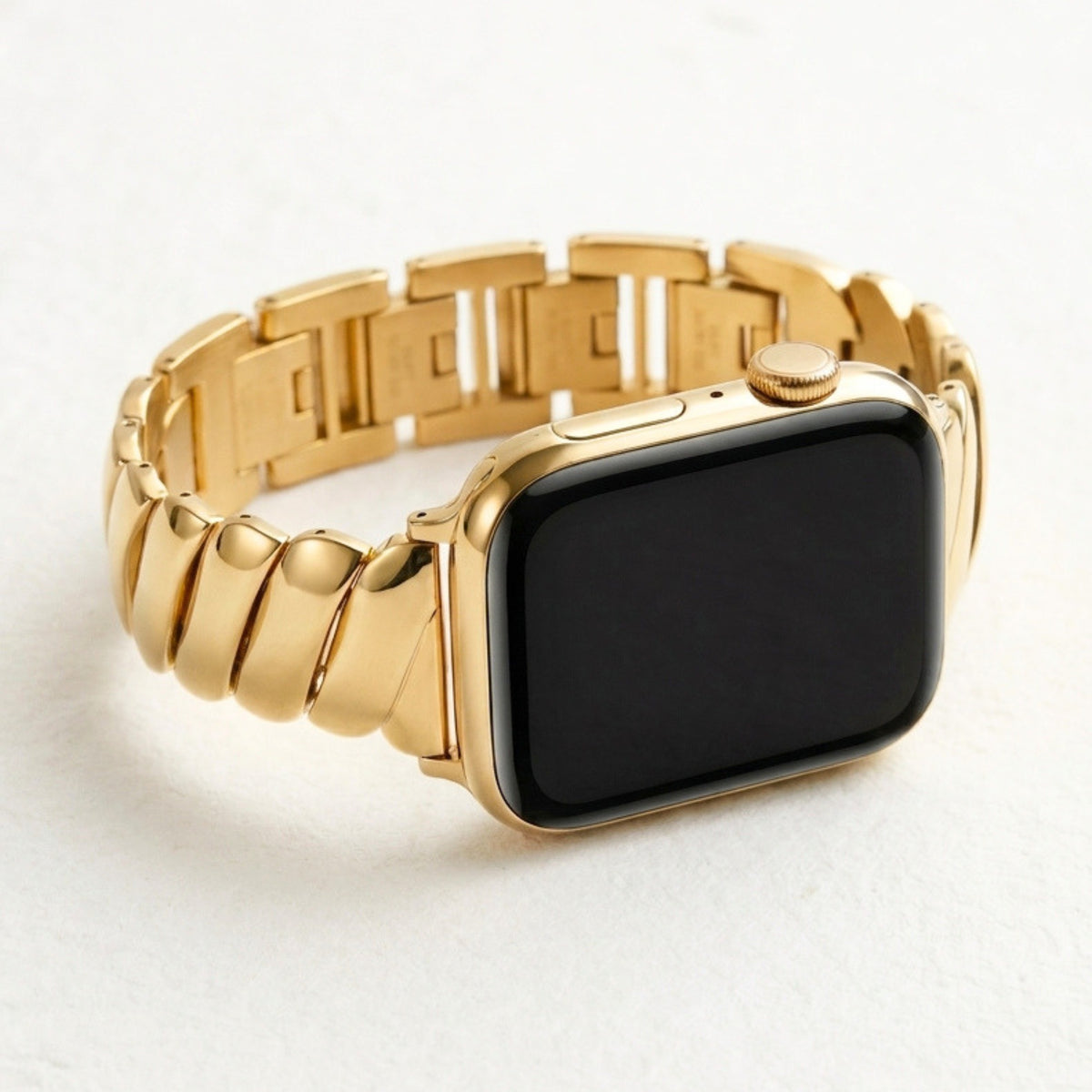 Pulseira de Luxo Golden Glamour para Apple Watch
