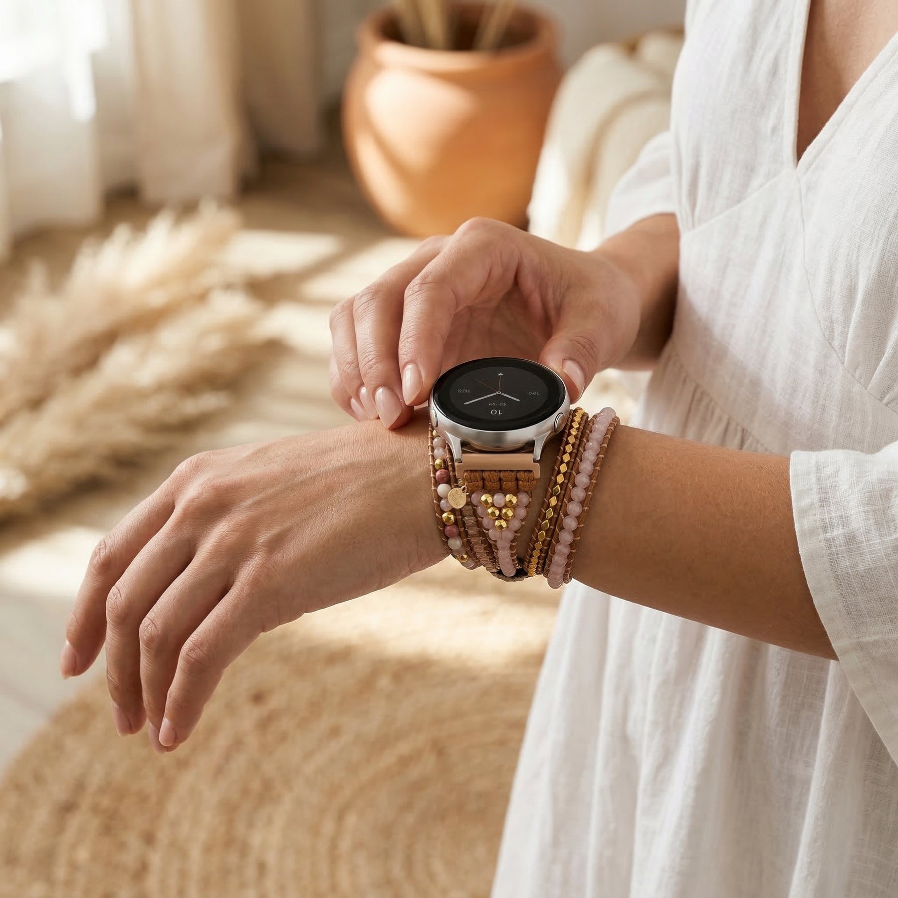 Pulseira Golden Rose Quartz para Samsung Galaxy Watch