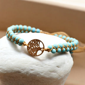 Pulseira de turquesa árvore da vida