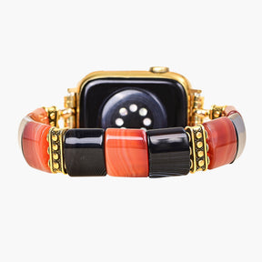 Pulseira Haunted Stripes Halloween para Apple Watch