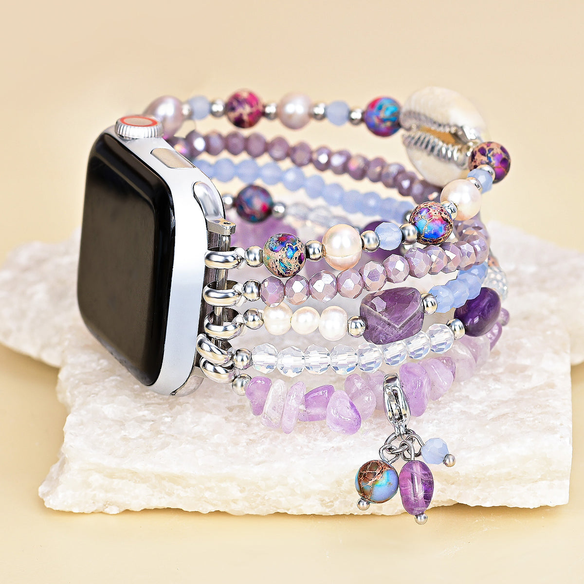 Pulseira elástica Lilac Shoreline para Apple Watch