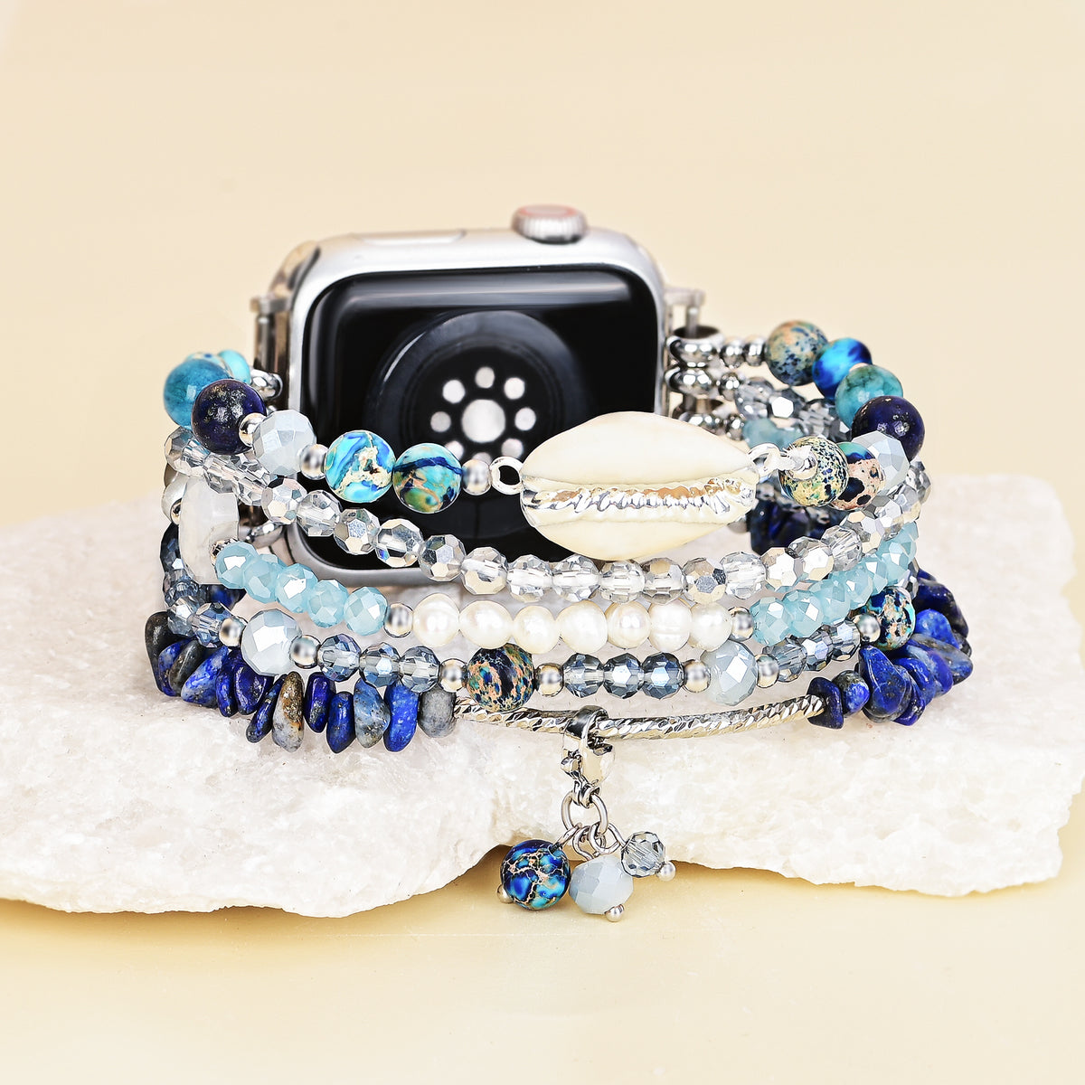Pulseira Seabreeze Shell Stretch para Apple Watch