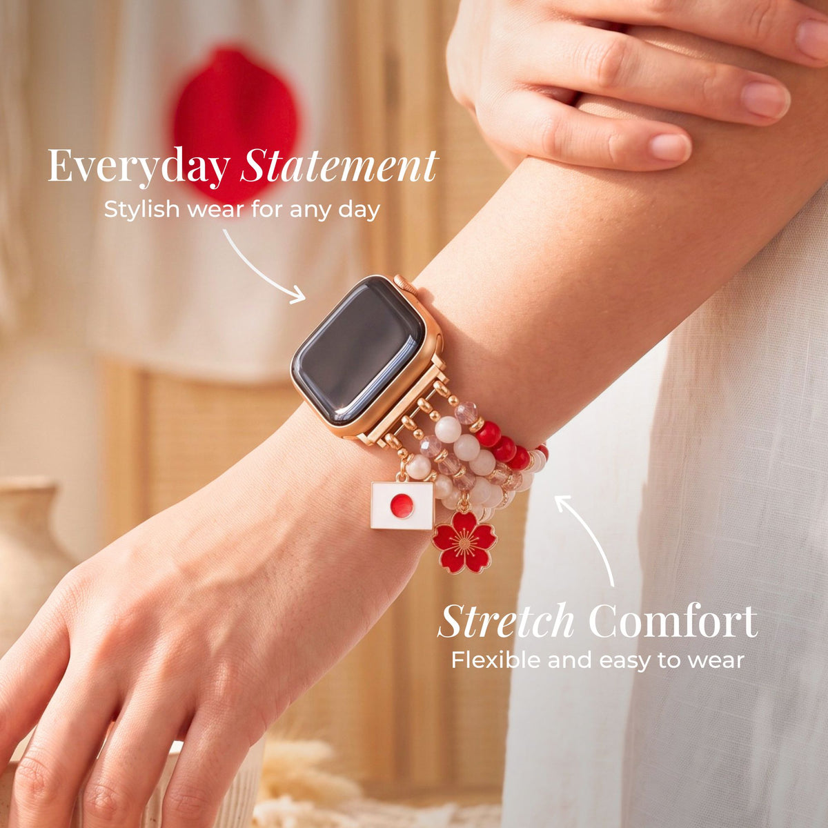 Pulseira elástica Japan Sakura Bloom para Apple Watch