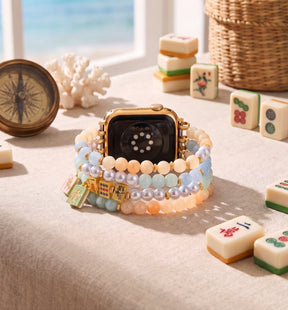 Bracelete elástica Lucky Mahjong para Apple Watch