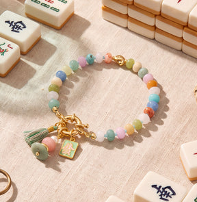 Pulseira da Sorte da Fortuna Mahjong