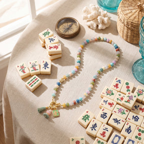 Colar da Sorte com Fortuna do Mahjong
