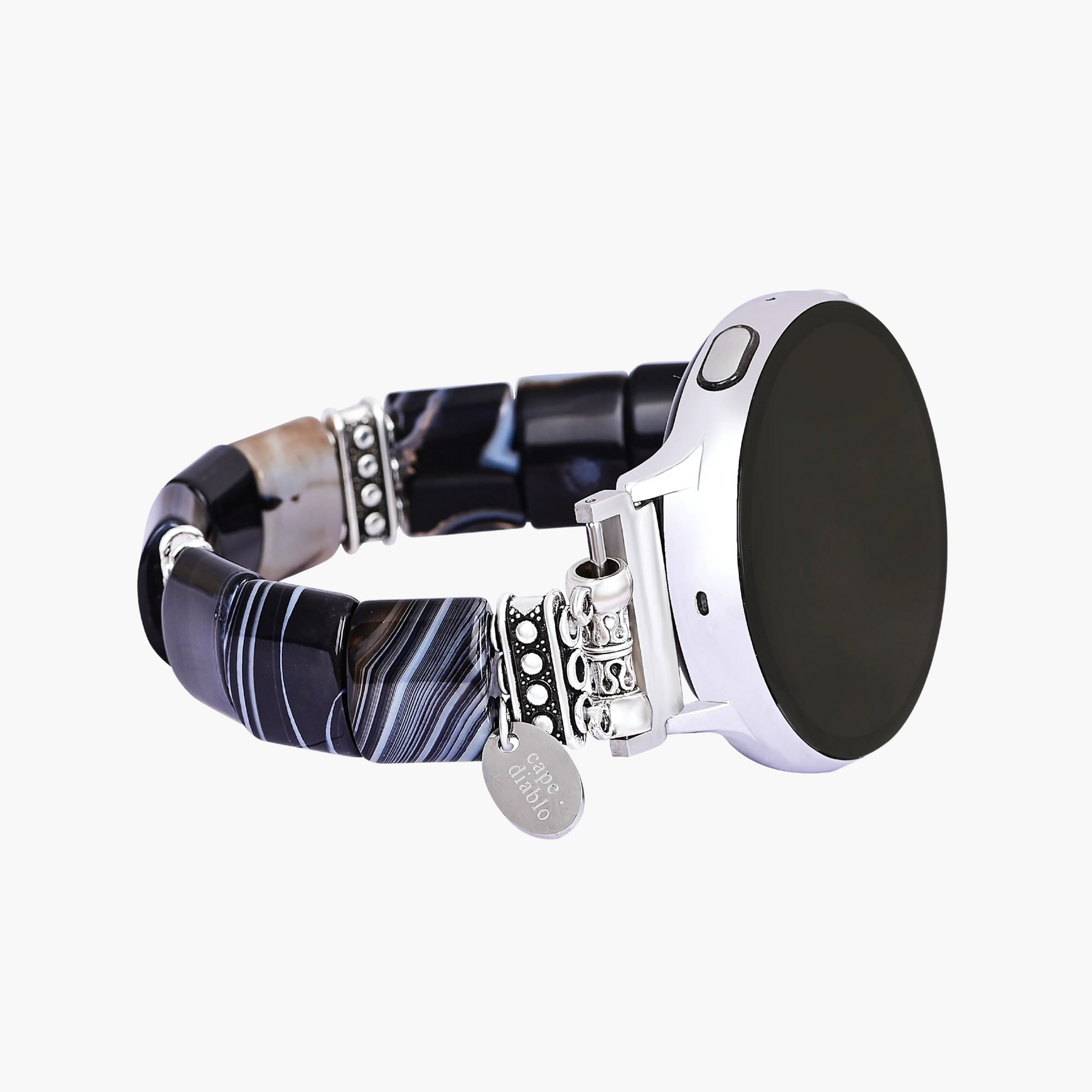 Correia Elástica Boémia Noir para Apple Watch