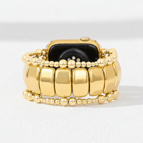 Correia Elástica Apple Watch Dourada Noir