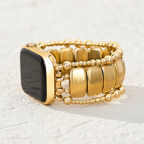 Correia Elástica Apple Watch Dourada Noir