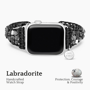Bracelete de relógio Apple ativo labradorita masculino