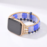 Bracelete elástica para Apple Watch Violet Hour Amethyst prateada