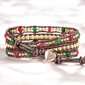 Pulseira Coração Envolvente de Feliz Natal