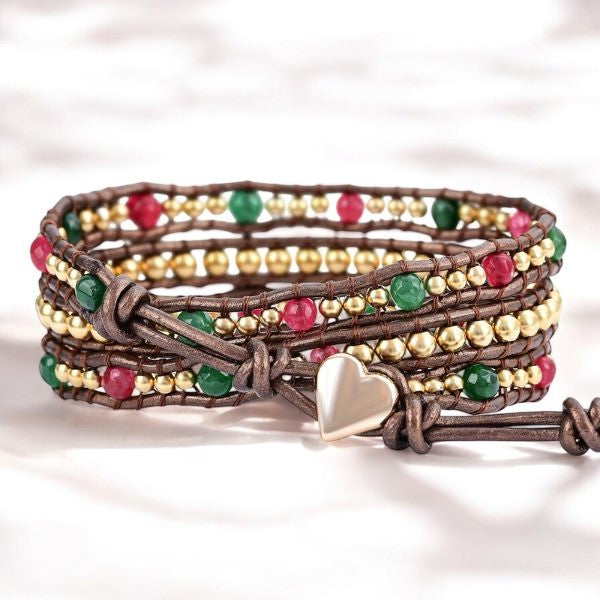 Pulseira Coração Envolvente de Feliz Natal