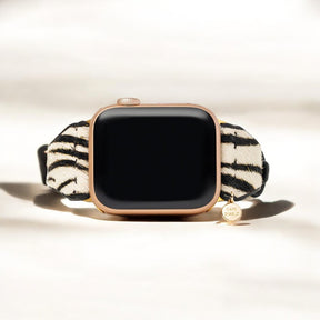 Correia de Couro Zebra Luxe para Apple Watch