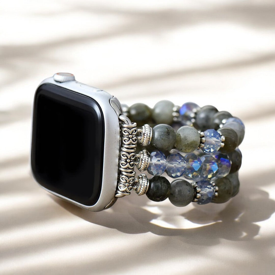Pulseira elástica de cristal de ágata para Apple Watch