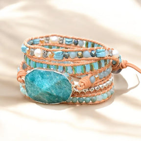Pulseira Envolvente Amazonite Céu na Terra