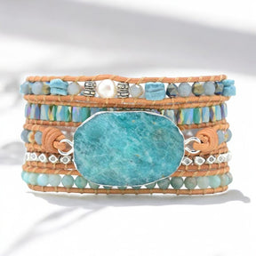 Pulseira Envolvente Amazonite Céu na Terra