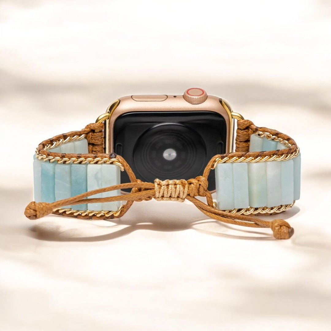 Pulseira de Proteção Amazonite para Apple Watch