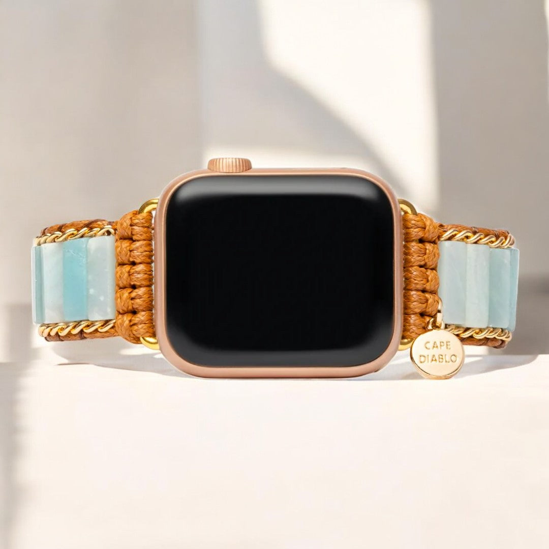 Pulseira de Proteção Amazonite para Apple Watch