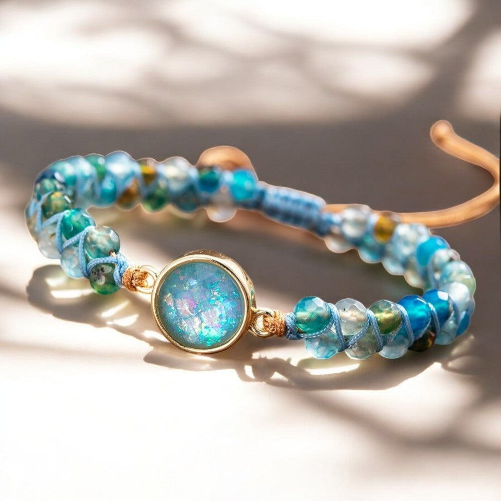 Pulseira de Proteção Aqua Pura Opala