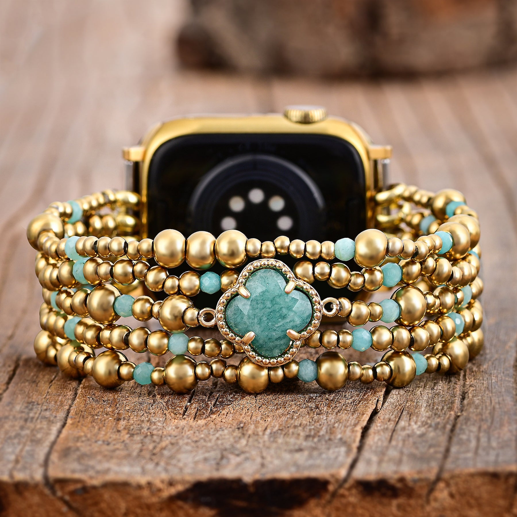 Pulseira de Apple Watch em Amazonite Delight Healing