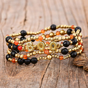 Conjunto de pulseiras brilhantes assustadoras de Halloween