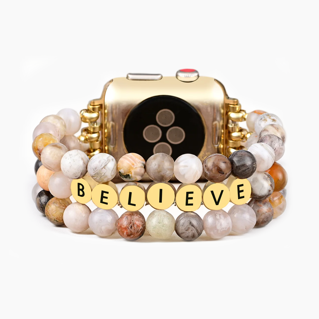 Pulseira Agate Believe Inspiration para Apple Watch