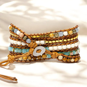 Pulseira Apple Watch em Jaspe Terra Azul