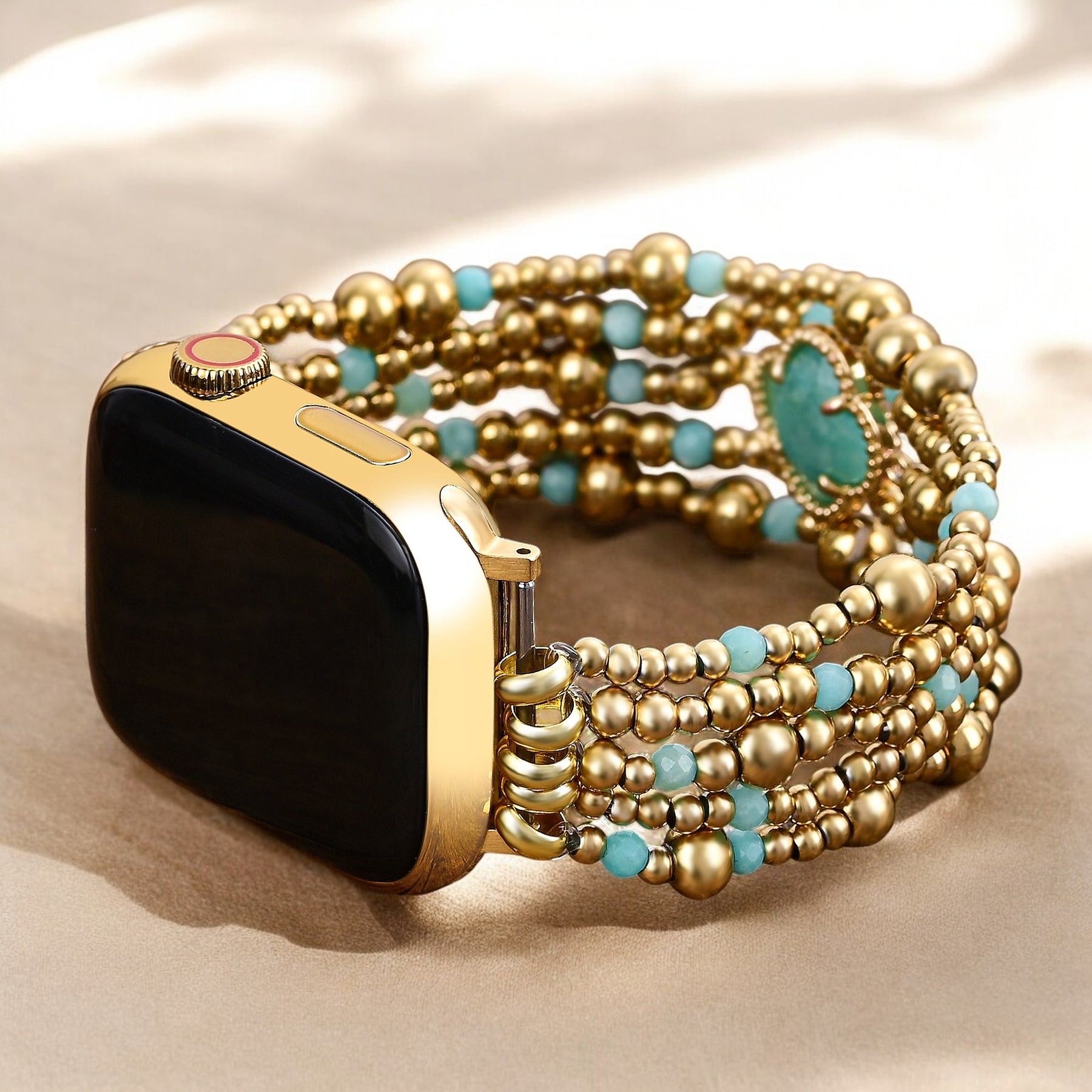 Pulseira Elástica Encanto de Amazonite para Apple Watch